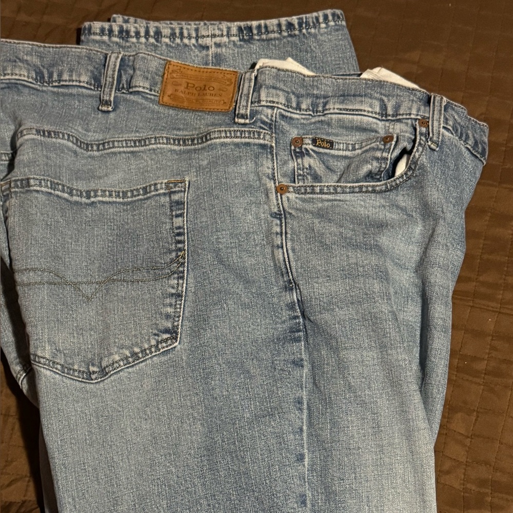 Polo by Ralph Lauren Hampton Men's Relaxed Jeans in Light Blue.